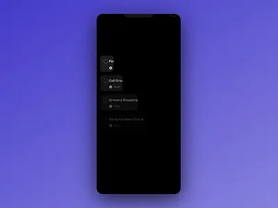 To-Do App Concept | 5by5 dark mode design focus gen z task list task manager tasks to do ui ux