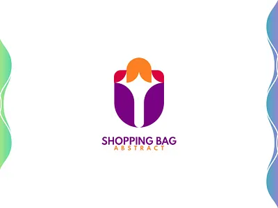 Abstract Shopping Bag Logo abstract bag brand design brand designer color colorful logo design logo designer logo for sale logo idea logo inspiration logomark logotype modern retail shop shopping bag simple store zzoe iggi