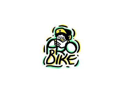 The "Probike" logo for bicycle repair adobe illustrator bike show branding caste character character design design font graphic design identity illustration lettering lettering logo logo portrait repair vector