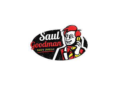 Fan logo "Saul Goodman" adobe illustrator branding character design fan art fan illustration fan logo graphic design identity illustration lawyer logo personal logo saul goodman vector
