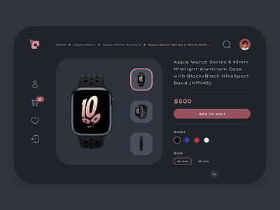 E-Commerce app apple apple watch design e commerce store ui ux watch web application