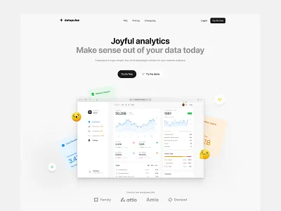 DataPulse - Landing Page analytics landing landing page ui web