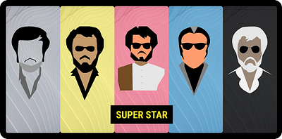 "Style" can't be any better........ cool graphic design illustration rajinikanth style ui