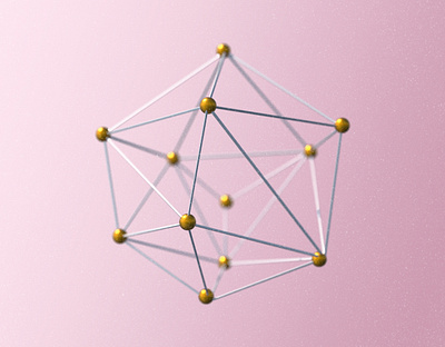 3D interconnected nodes 3d branding desi design graphic design illustration logo ui vector