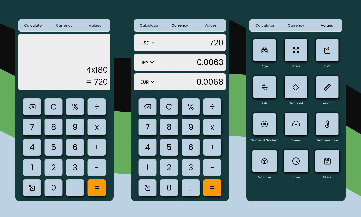 Basic Calculator Design by LukaP_Designs on Dribbble