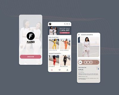 Sportswear Mobile App Concept activewear apperal athleisure clothing brand e commerce fitness brand gym wear healthy lifestyle luxury gym wear online shopping sportswear street fashion yoga wear