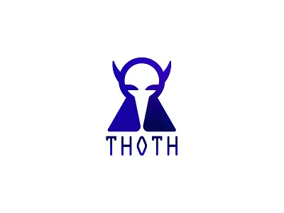 The "THOTH" logo for cryptocurrency exchange adobe illustrator brand branding creative logo crypt cryptocurrency currency design egypt graphic design icon idea logo identity illustration individual logo logo minimalism minimalistic logo vector
