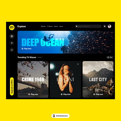 Movies and TV Shows Web Design branding clean colors dark design dribbble dribbble best shot graphic design minimal movies product tv shows ui uiux uiux design ux web web design website