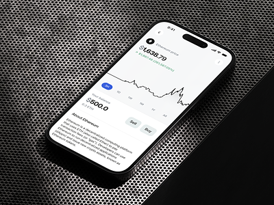 🪙 Ethereum Detail View analytics app bitcoin chart clean crypto dashboard detail view ethereum ios native mobile ui user experience user interface ux
