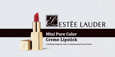 ESTEE LAUDER beauty branding cream estee lauder graphic design lip stick make up promotional ui