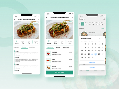 Meal Planner App ai app design design food app meal planner ui