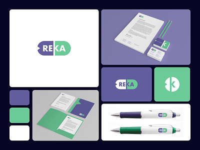 Reka brand identity corporate identity export import medical medical devices purple