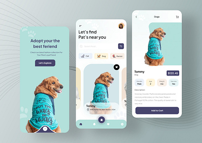 Pet's App analytics app ui branding cards design figma graphic design illustration logo motion graphics pet ui