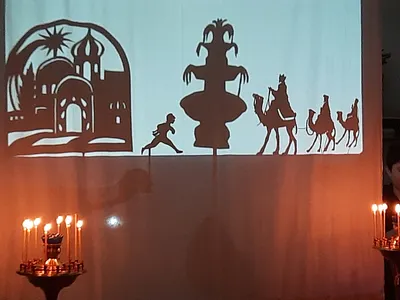 Встреча с волхвами. Рождественский спектакль театра теней. театр теней