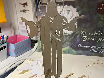 Фигура Христа для Пасхального спектакля театра теней театр теней