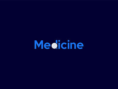 Medicine wordmark Logo branding graphic design logo medicine modern logo wordmark logo