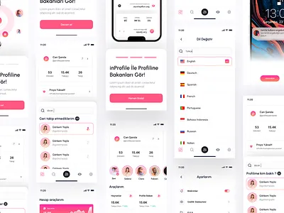 InProfile : Analytics App analytics app android app app design clean homepage ios mobile mobile app profile app tools app ui