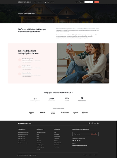 Stefan Vornicescu - Real Estate - UI/UX DESIGN - PART 2 branding real estate ui ux