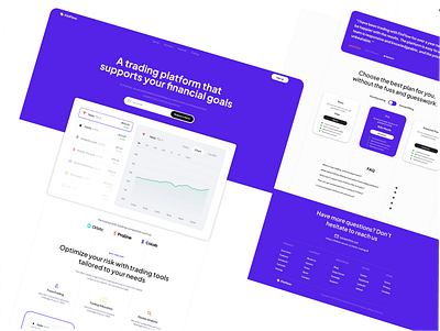 FinFlow - Landing Page UI/UX Design app branding ui ux