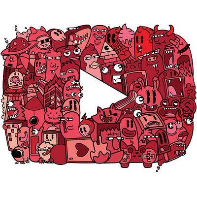 Youtube Doodles branding design graphic design illustration vector