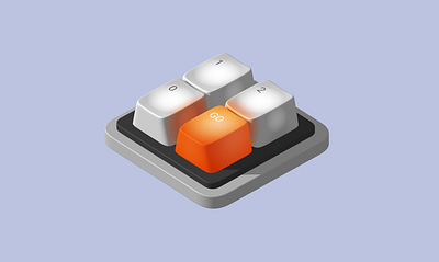 3D Interactive keyboard 3d animation design spline ui ux