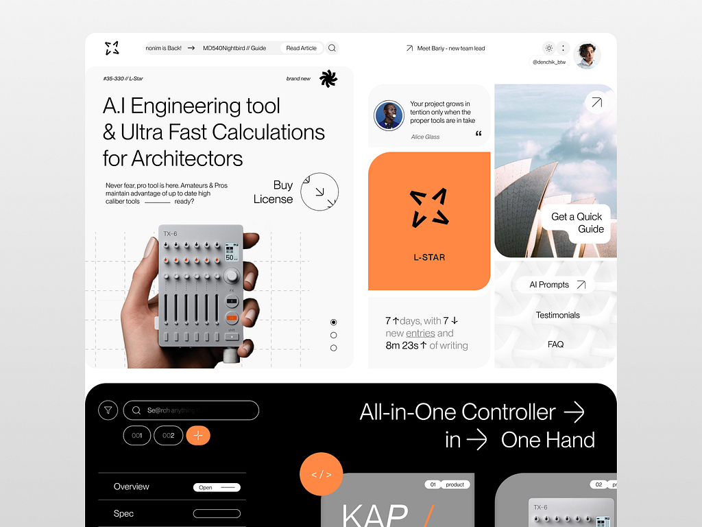 AI Architecture Tool Website by Awsmd on Dribbble