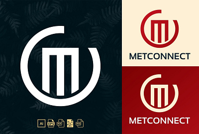 Met Connect - LOGO DESIGN branding graphic design logo logo design logos design mc logo met connect new logo