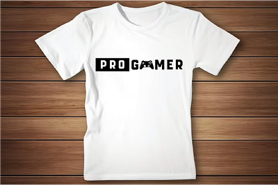 Pro Gamer Typography T-shirt Design design graphic design illustration logo typography vector web design