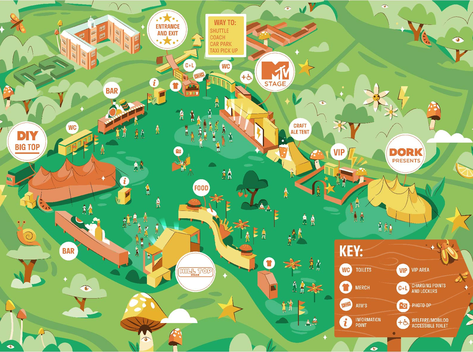 Festival Map by Daisy Ness on Dribbble