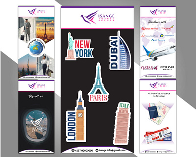 TRAVEL AGENCY banner brand business business ads cover designs graphic design poster