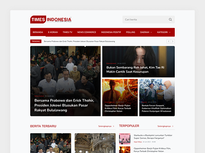 Redesign Concept News Website - Times Indonesia concept news website redesign times indonesia ui website