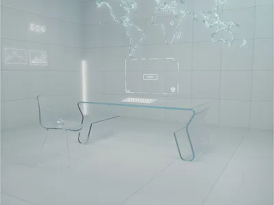 Future Room 3d animation c4d cinema4d future loop motion graphics octane render room