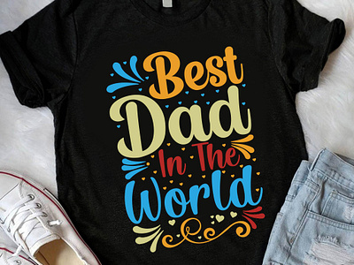 Father Day T-Shirt Design dad dadlove design father font graphic design love mockup pod print shirt shirtdesign shirts tshirt