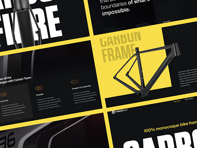 Website for Carbon Team bicycles bike bike ui bike website branding cycling graphic design ui ux website