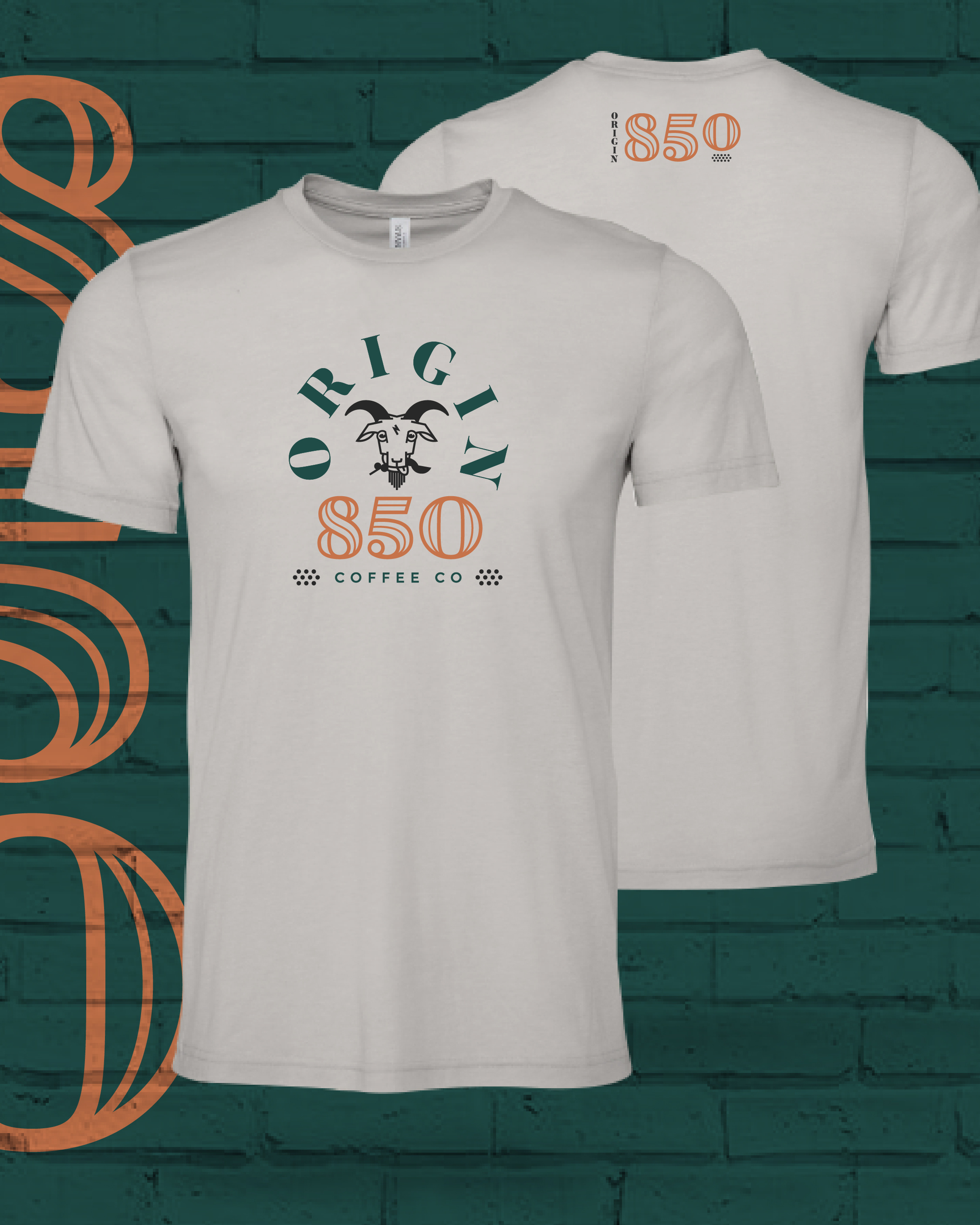 Origin 850 Coffee Co. - Brand Identity apparel design branding coffee logo goat graphic design logo logo design t shirt design