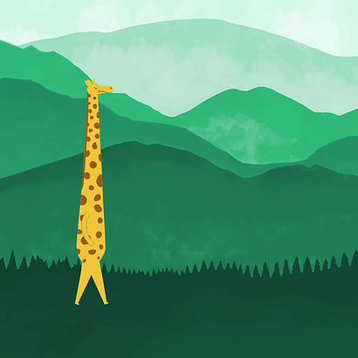 I'm in the woods 2d animation character animation duik motion graphics