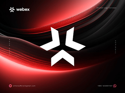 Webex Logo Design advertising agency arrow artificial brand identity branding design development intelligence logo logo design logo identity logotype marketing modern logo service ui uiux web website