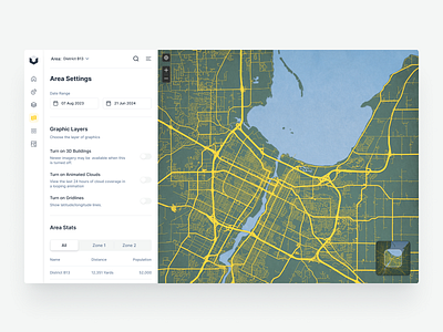 Area Settings! agrotech area branding clean clean ui design features illustration inspiration map mobile pro product design product designer settings tech ui ux web website