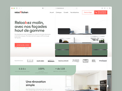 Relookitchen - Website 3d animation branding ui webflow website