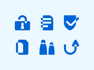 Icon set arrow blue brand branding corporate document electric forward icon icons intertwine lock modern overlap overlapping partnership safety simple sleek teal