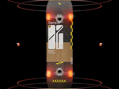 Skateboard Design Practice 3d animation concept art crash test deck graphic design sci fi science fiction tony hawk vehicle visualization
