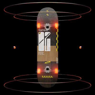 Skateboard Design Practice 3d animation concept art crash test deck graphic design sci fi science fiction tony hawk vehicle visualization