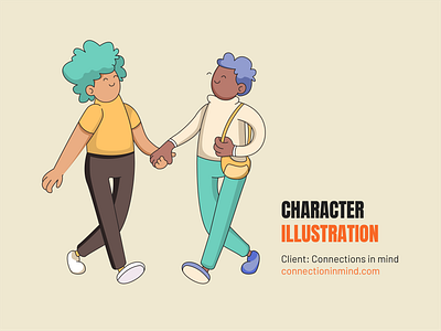 Character Illustration activity boy character design flat girl hobby holiday illustration