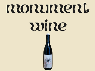 Monument Wine graphic animation branding graphic design logo motion graphics ui