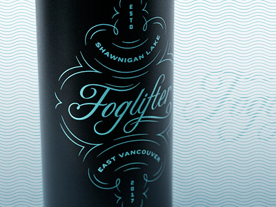 Foglifter Coffee branding coffee illustration lettering logo packaging script typography wordmark