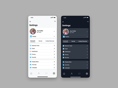 User Profile DailyUI006 app challenge clean dailyui darkmode design illustration minimal mobile soft concept ui uidesign user profile ux