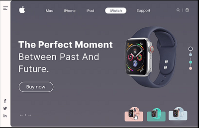 Apple Store landing page apple figma iwatch project1 ui watch