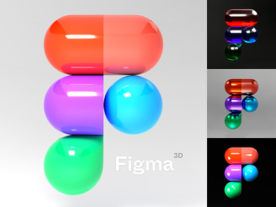 Figma 3D (Community) 3d animation blender figma figma 3d lighting logo materials pill