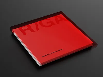 R/GA Book Design branding print design