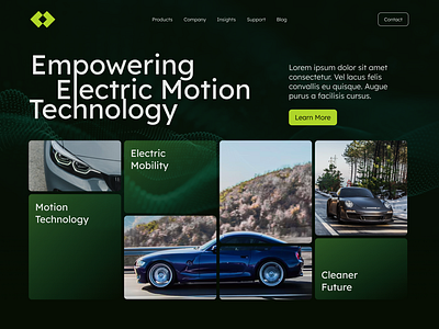 ECar Homepage Design ecar home ui ecar homepage design ecar web design homepage design modern ui ux design